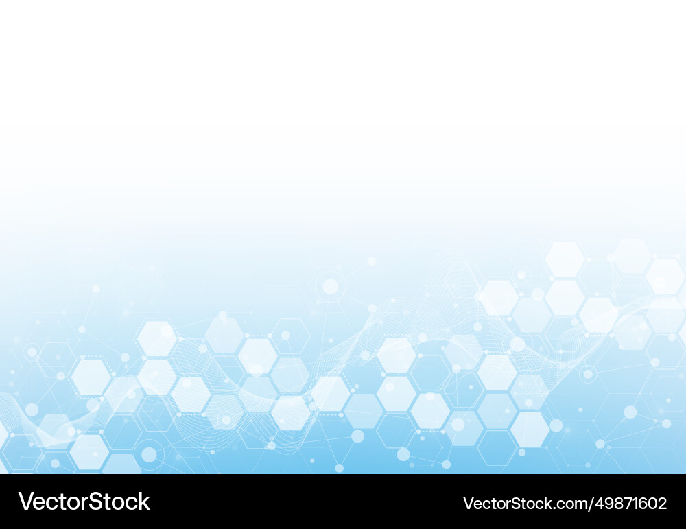 Abstract science template technology lines Vector Image