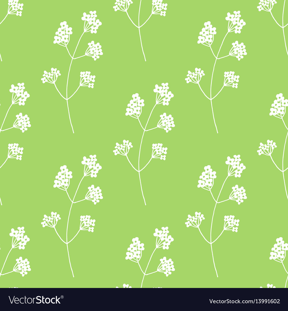 Hand drawn floral seamless pattern Royalty Free Vector Image