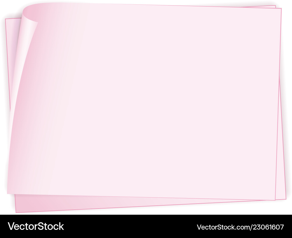 A blank paper note Royalty Free Vector Image - VectorStock