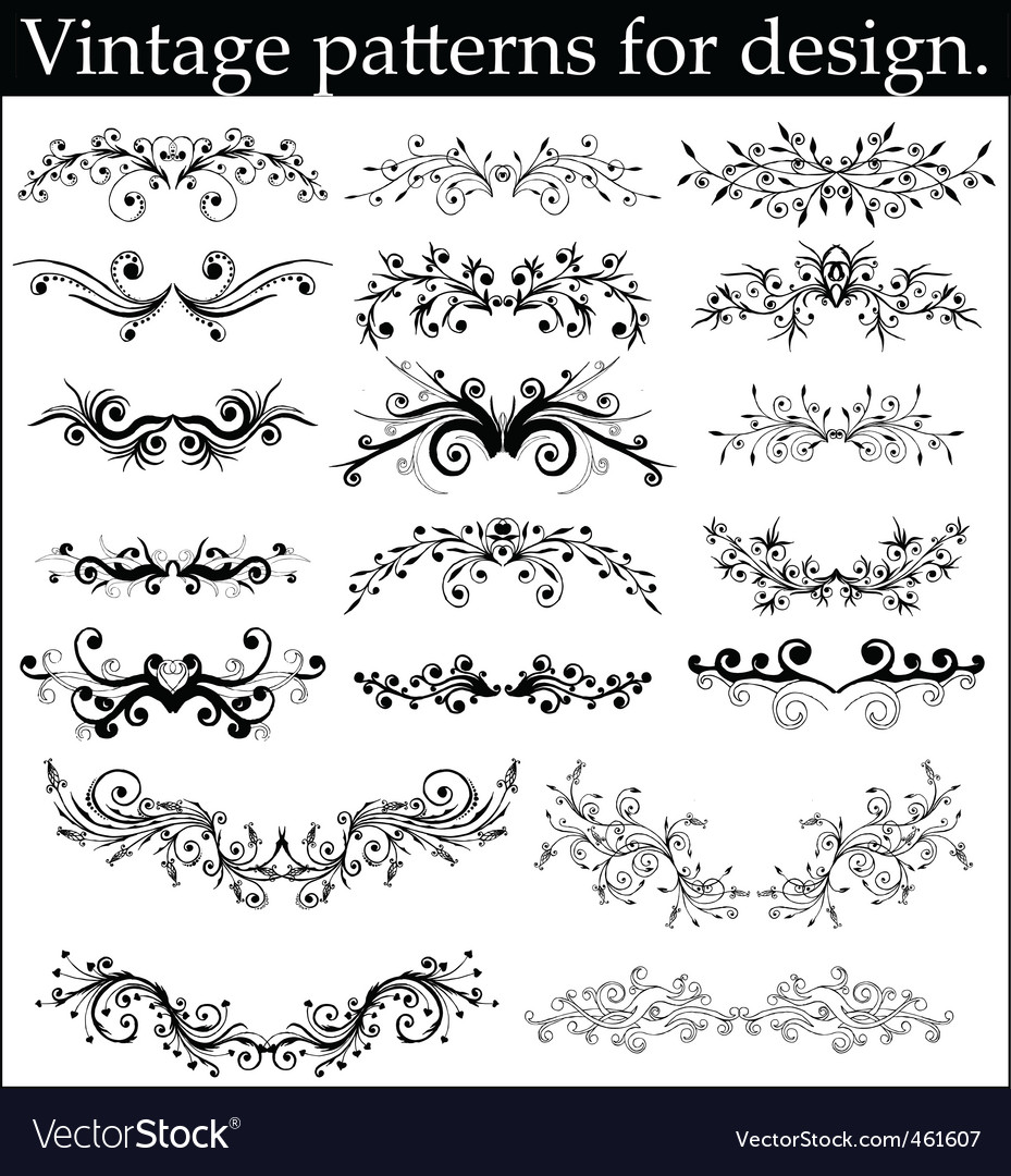 Design elements Royalty Free Vector Image - VectorStock