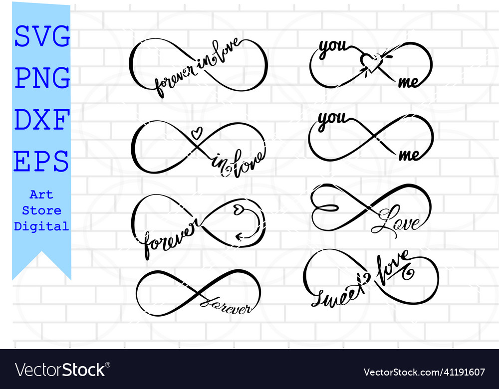 Infinity Heart Svg Love Svg Heart Svg Royalty Free Vector 7752