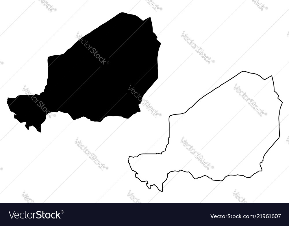 Niger map Royalty Free Vector Image - VectorStock