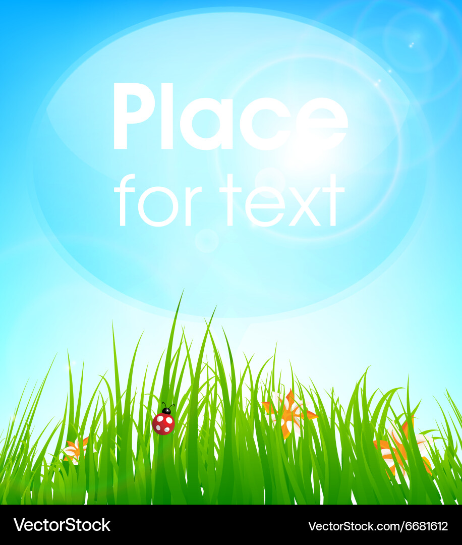 Green grass background Royalty Free Vector Image