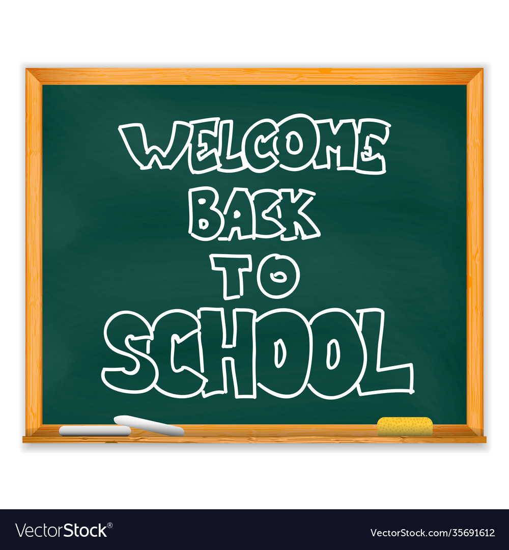 Isolated school chalckboard Royalty Free Vector Image