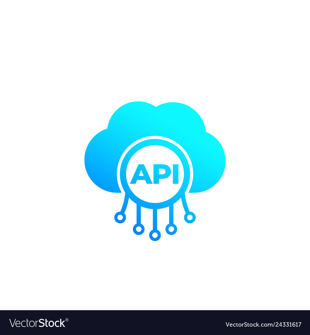 Api cloud software integration icon Royalty Free Vector