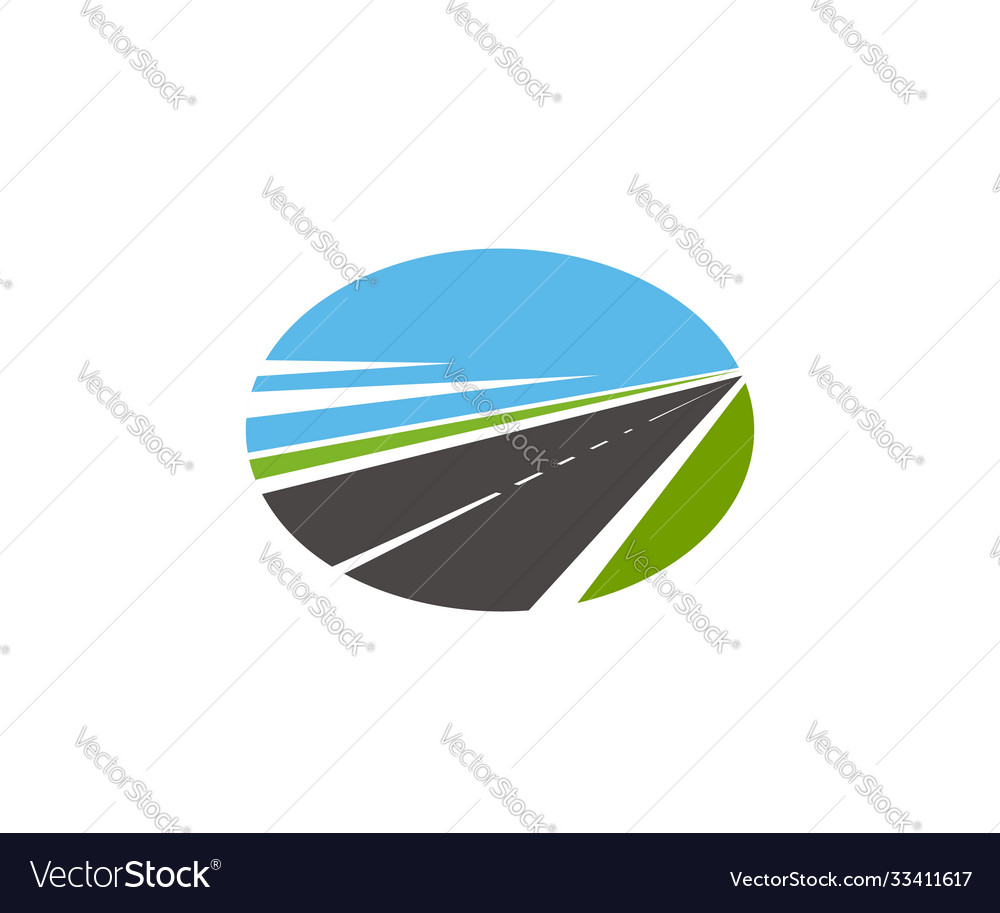 Road pathway highway icons path way route drive Vector Image