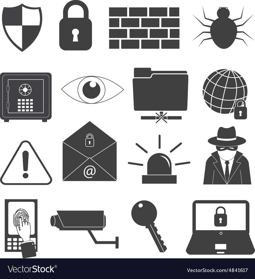 Security icons set