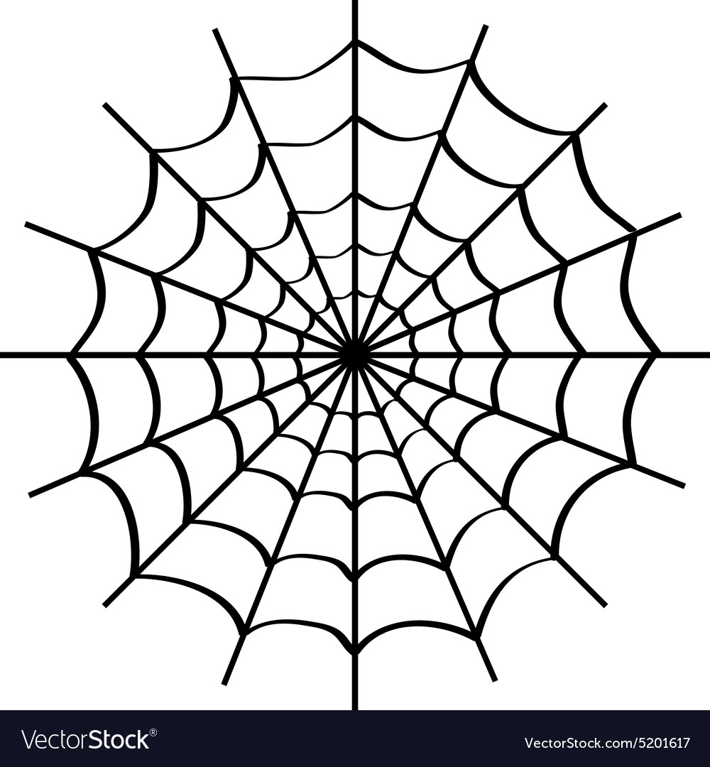 Spider web design Royalty Free Vector Image - VectorStock