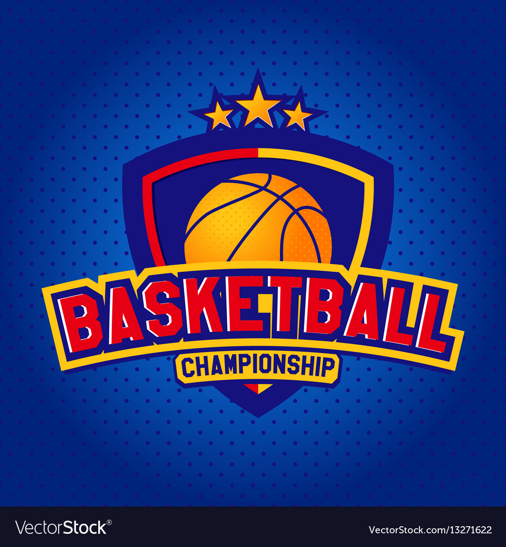 Basketball logotemplates of sport t-shirt Vector Image