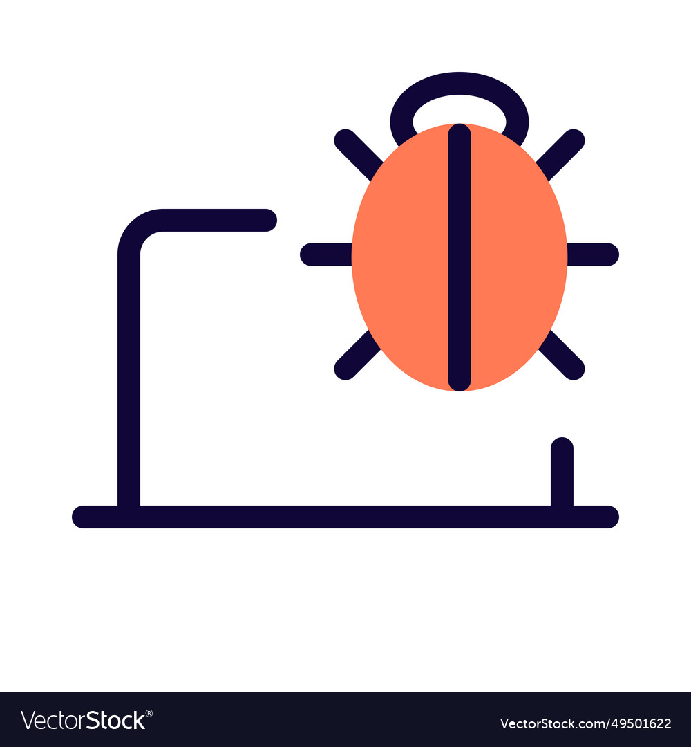 Coding error in a piece of software Royalty Free Vector