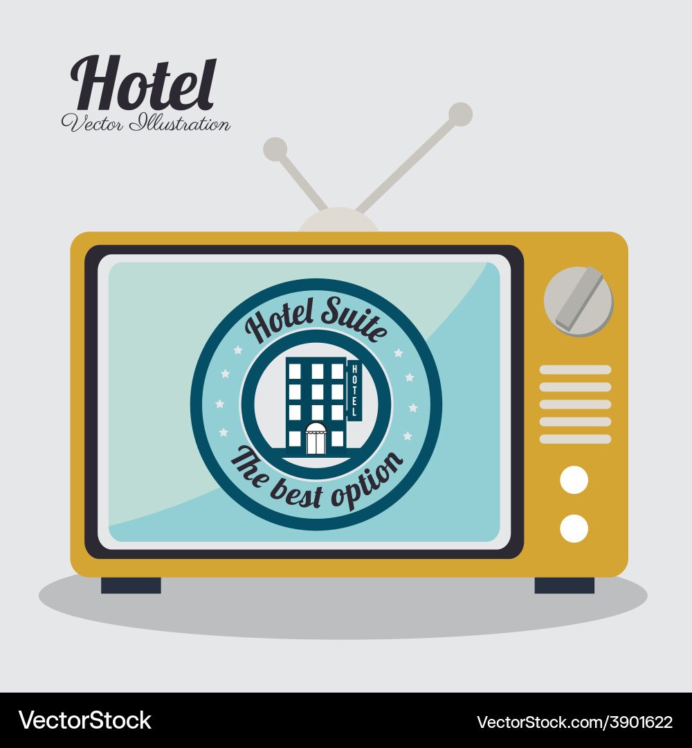 Hotel design Royalty Free Vector Image - VectorStock