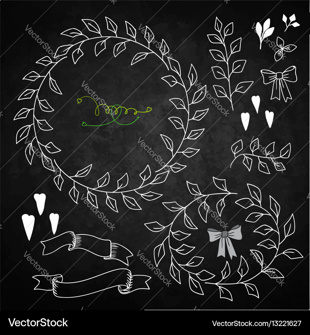 Set decoration Royalty Free Vector Image - VectorStock