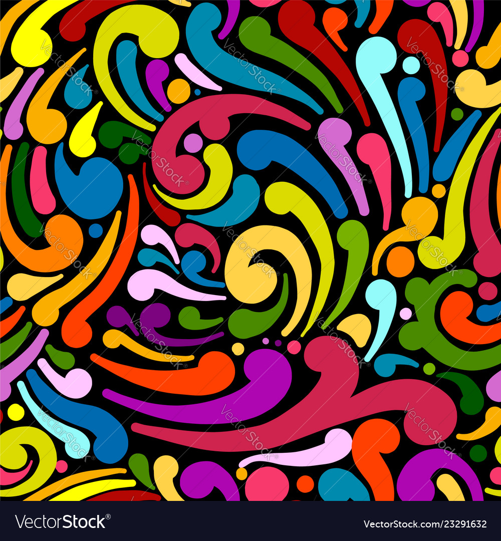 Abstract swirl seamless pattern for your design Vector Image