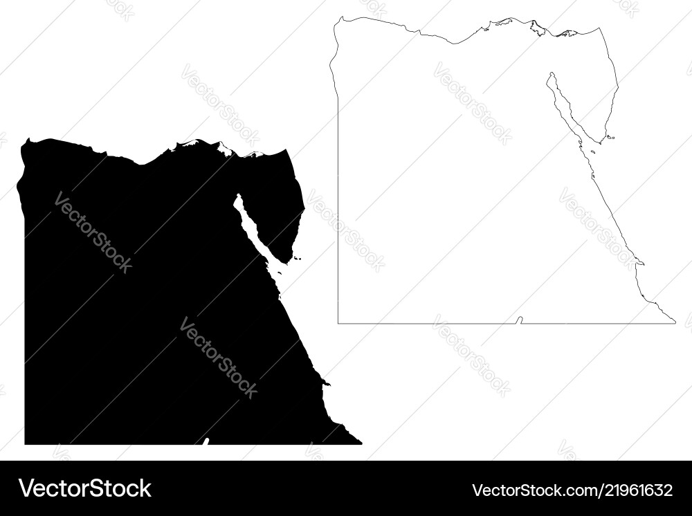 Egypt map Royalty Free Vector Image - VectorStock