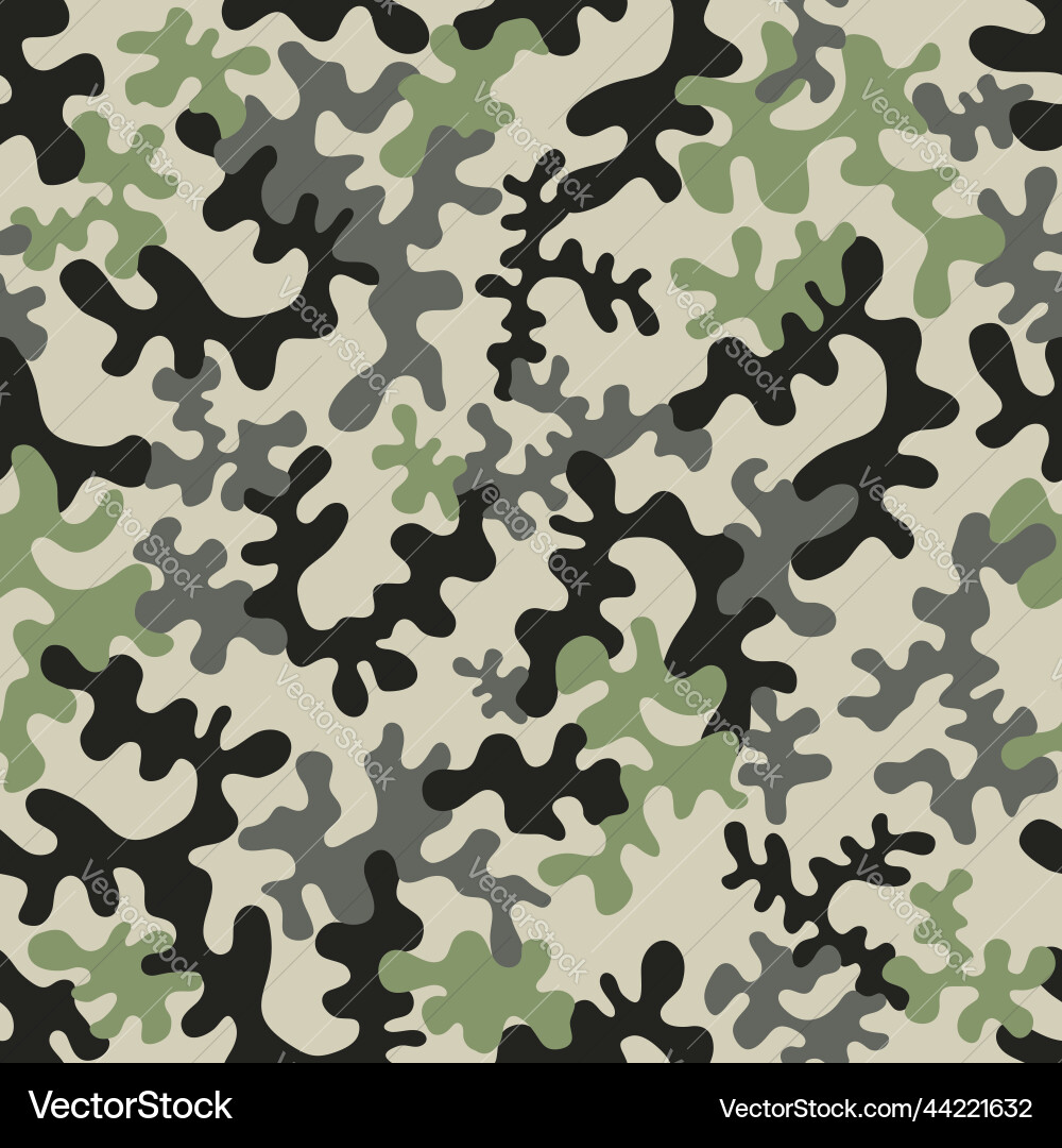 Seamless camouflage pattern Royalty Free Vector Image