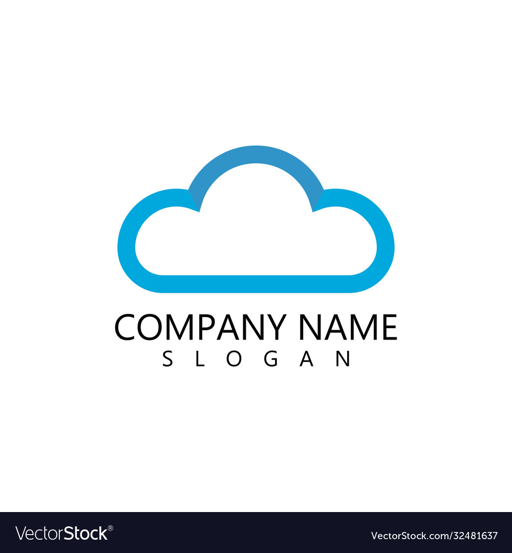 Cloud logo Royalty Free Vector Image - VectorStock