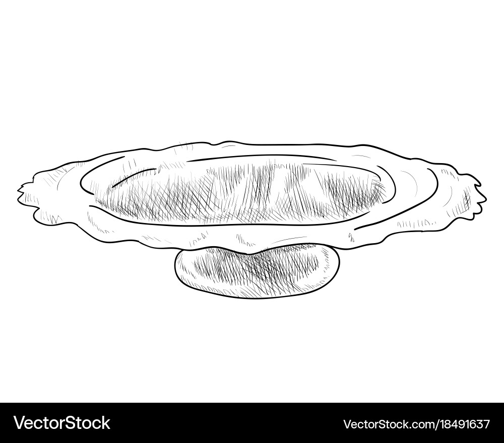 Sketch of doodle pan Royalty Free Vector Image