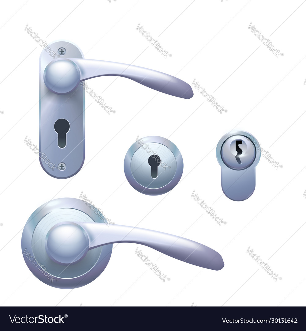Door lock 05 Royalty Free Vector Image VectorStock