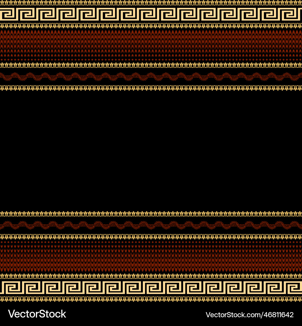 Greek borders beautiful seamless pattern modern Vector Image