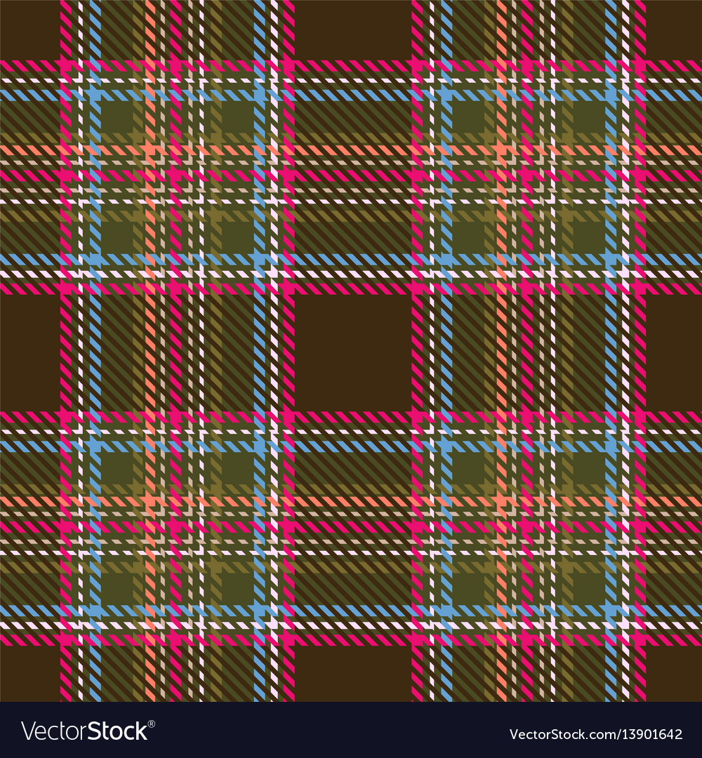 Plaid tartan seamless pattern background Vector Image