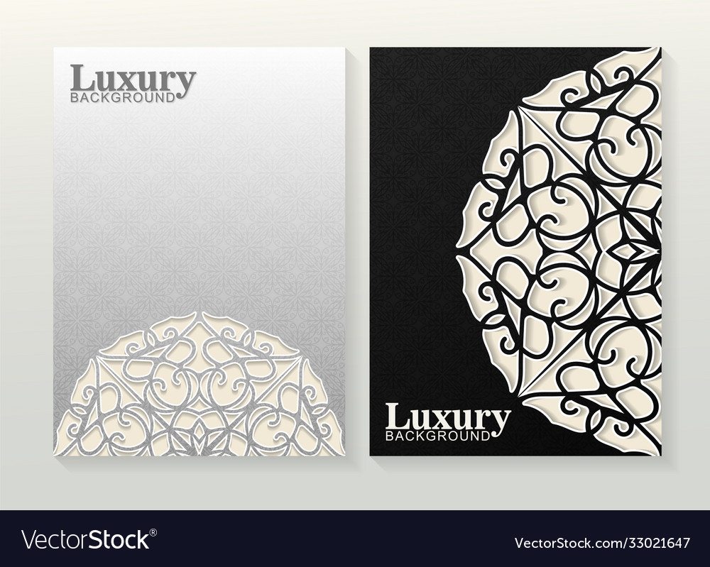 Abstract white and black pattern texture for book Vector Image