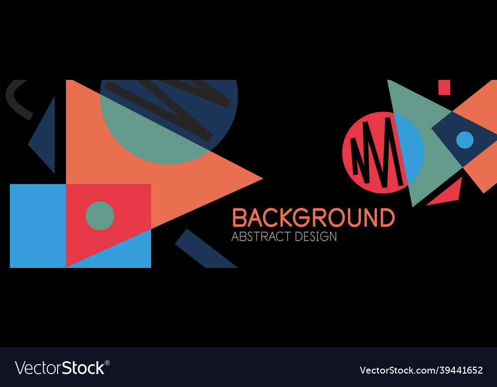 Abstract background with blocks lines geometric Vector Image