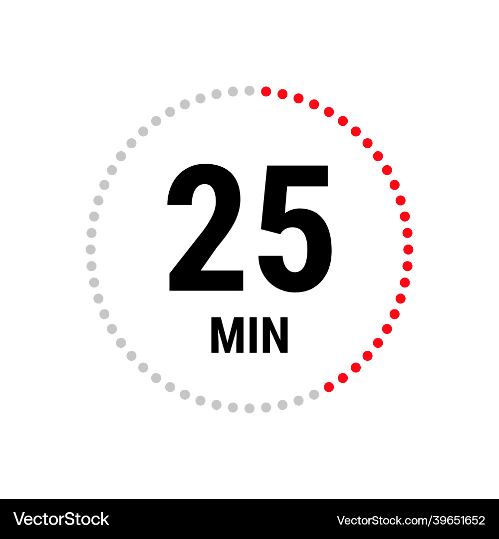Isolated with timer Royalty Free Vector Image - VectorStock