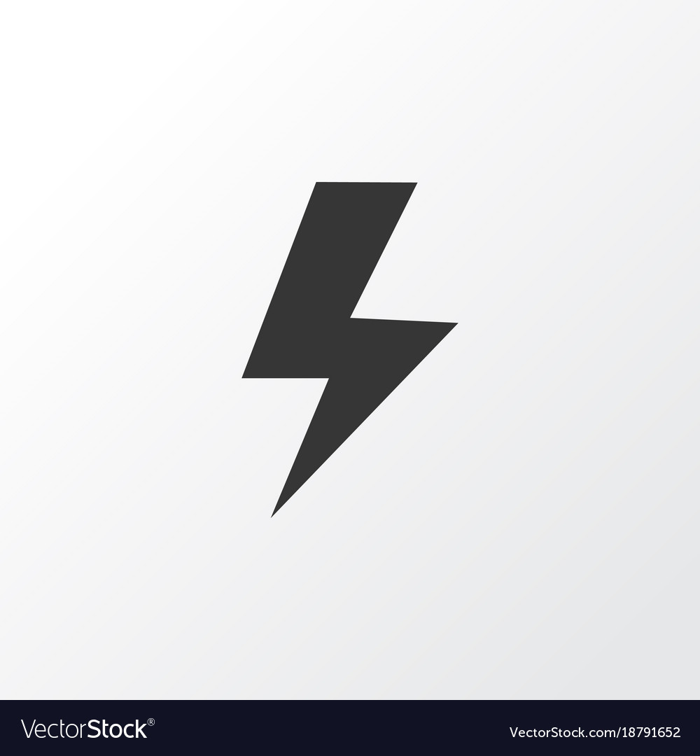 Lightning icon symbol premium quality isolated Vector Image