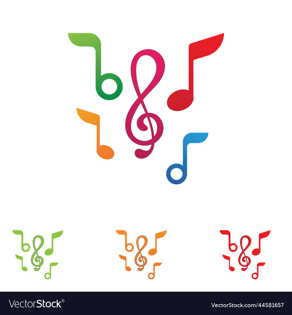 Music note icon design Royalty Free Vector Image