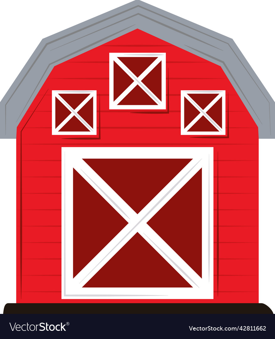 Farm Barn Cartoon Royalty Free Vector Image - Vectorstock