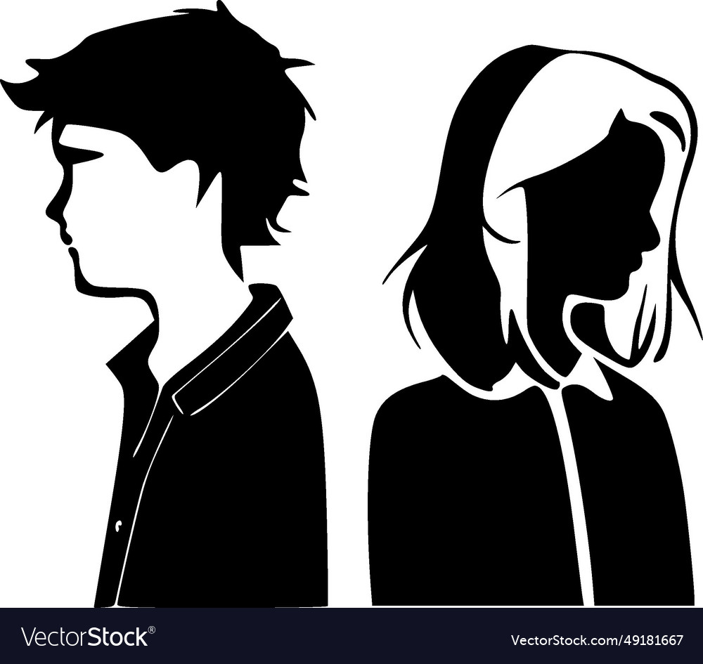 Couple clip art - high quality logo ideal