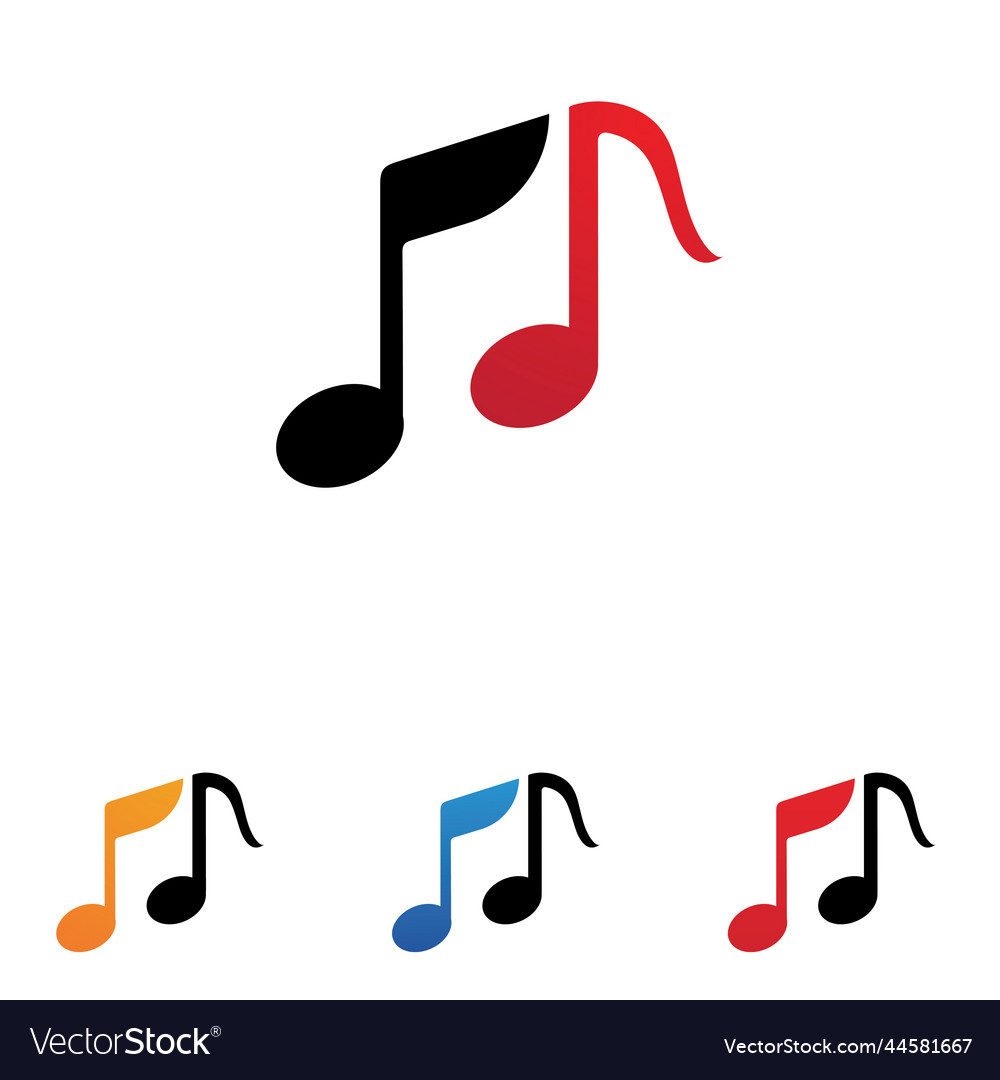 Music note icon design Royalty Free Vector Image