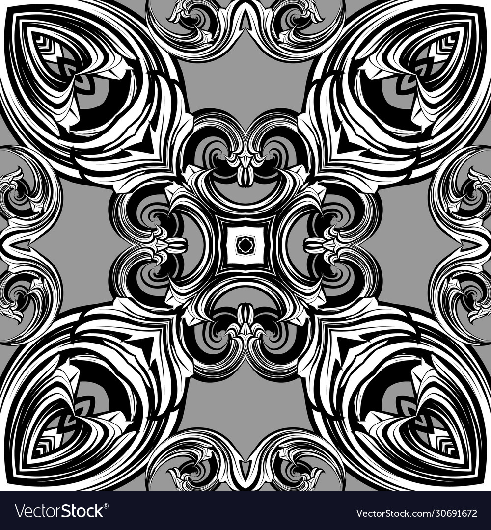 Baroque style seamless pattern ornamental Vector Image