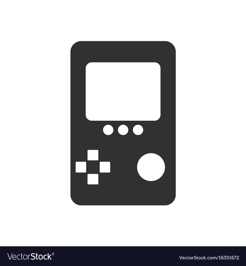 Black icon on white background tetris portable Vector Image