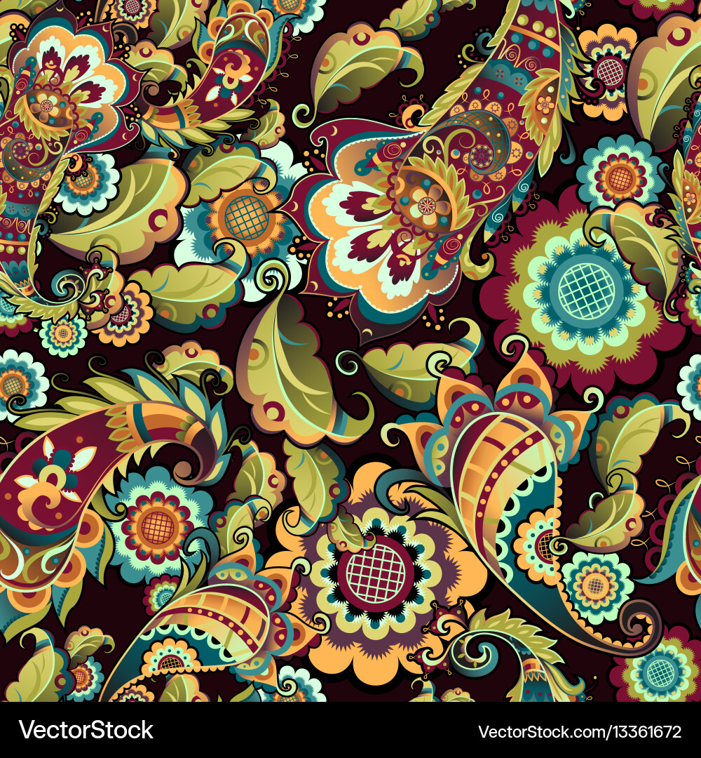 Eastern seamless pattern Royalty Free Vector Image