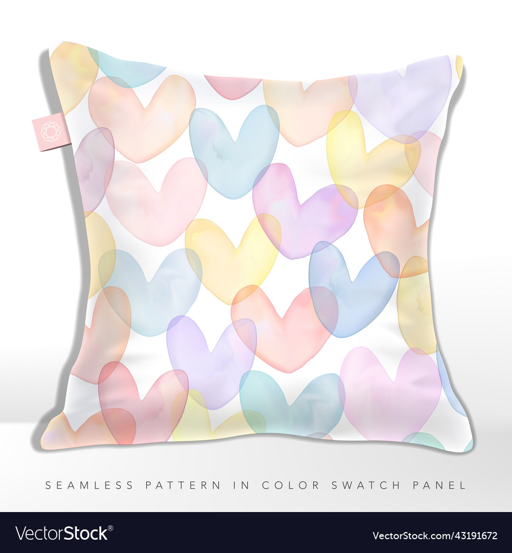 Gradient mesh watercolor drawing multi colors vector image Gradient mesh watercolor drawing multi colors