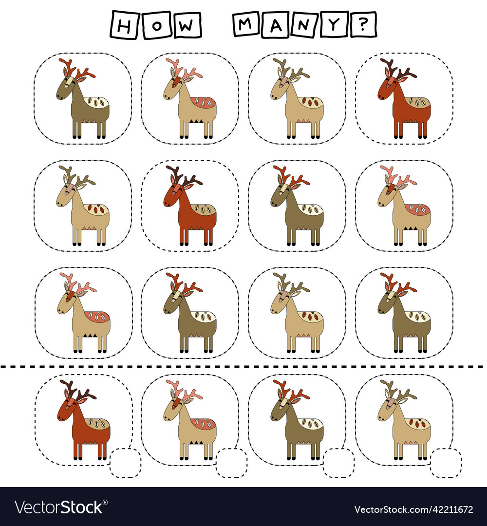 How Many 3 Royalty Free Vector Image VectorStock