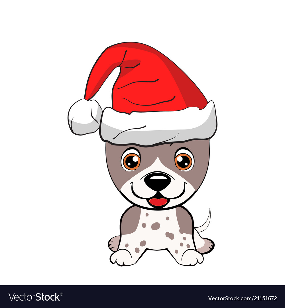Red Haired Happy Dog In A Red Jacket With A White Vector Image