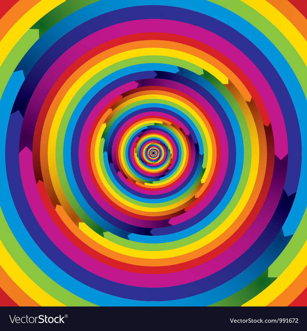 Spiral rainbow infinite design Royalty Free Vector Image