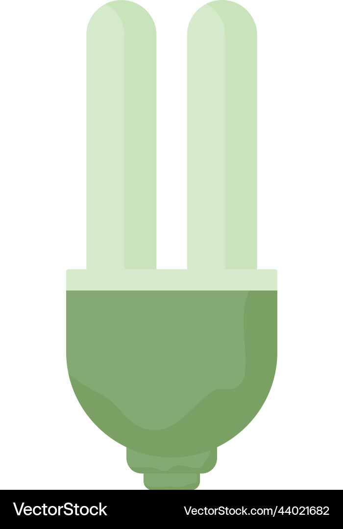 Green saving light bulb Royalty Free Vector Image