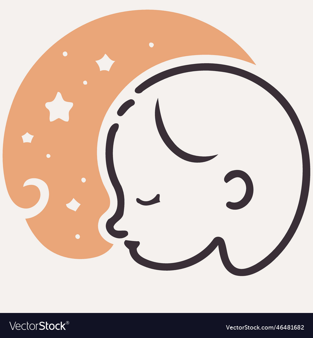 Newborn baby sleeping Royalty Free Vector Image