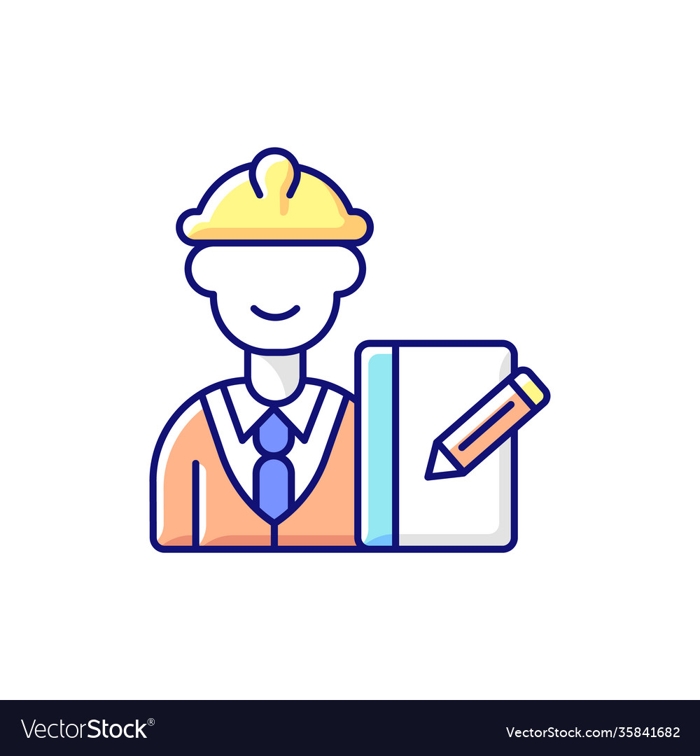 Supervisor Rgb Color Icon Royalty Free Vector Image