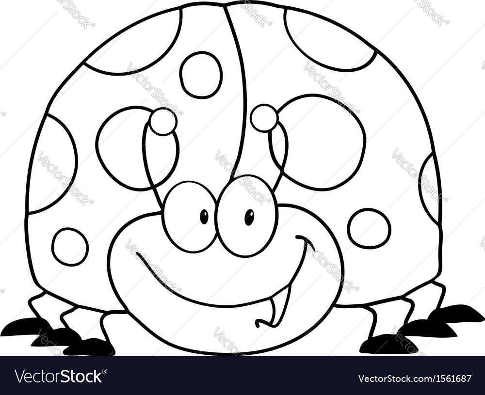 Cartoon ladybug Royalty Free Vector Image - VectorStock