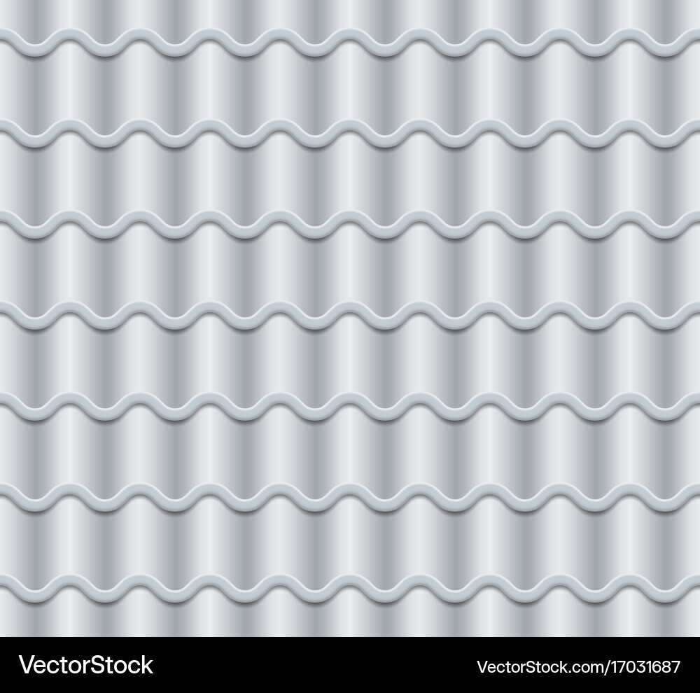 Grey corrugated tile seamless pattern Royalty Free Vector
