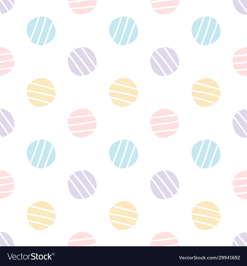 Pastel dot seamless pattern background Royalty Free Vector