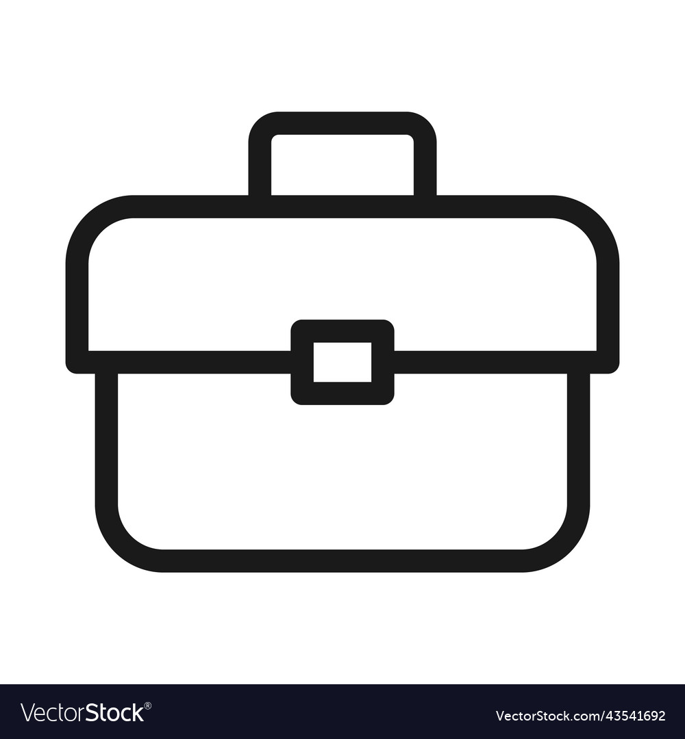 Tool box line icon toolbox toolkit instrument Vector Image