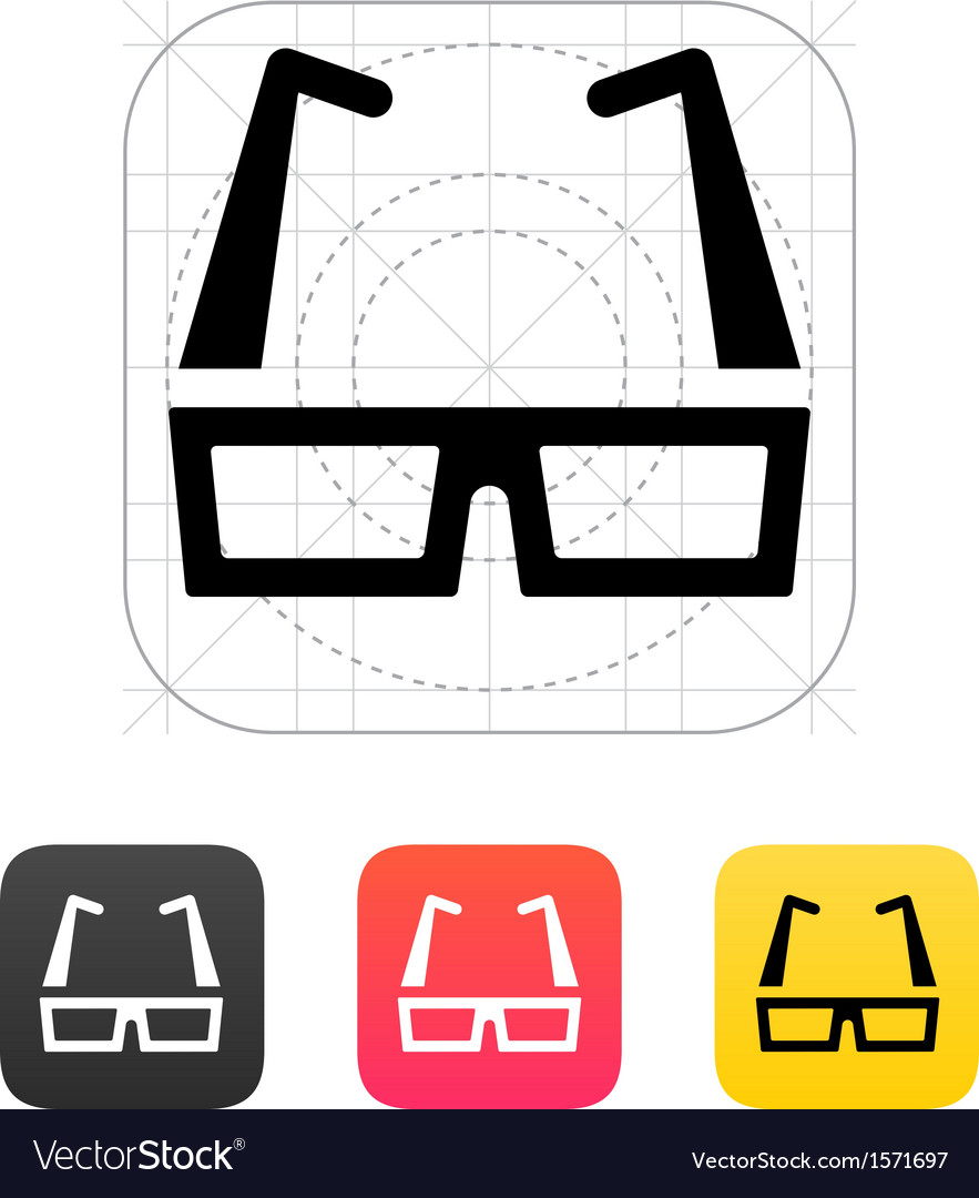 Modern glasses icon