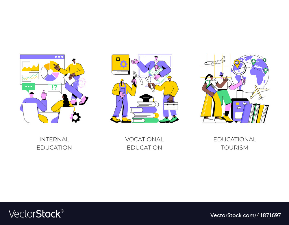 Professional learning abstract concept Royalty Free Vector