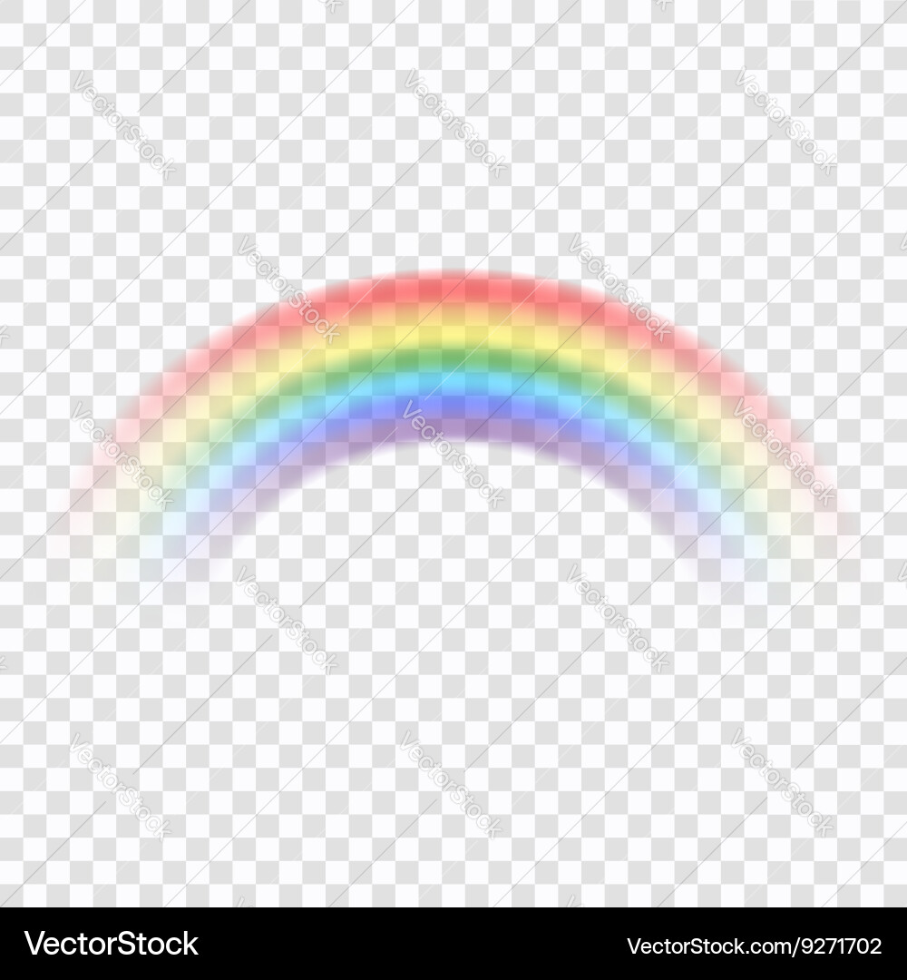 Rainbow icon realistic 2 Royalty Free Vector Image