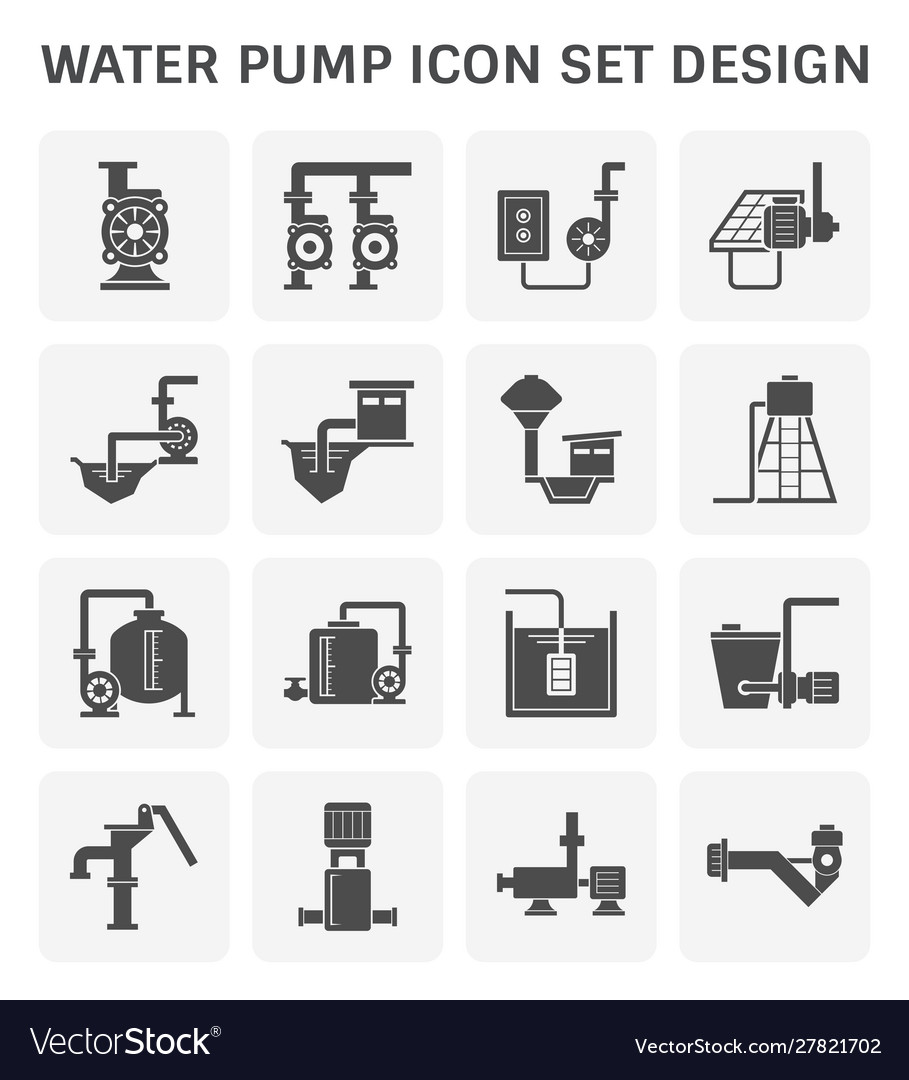 Water Pump Icon Royalty Free Vector Image - Vectorstock